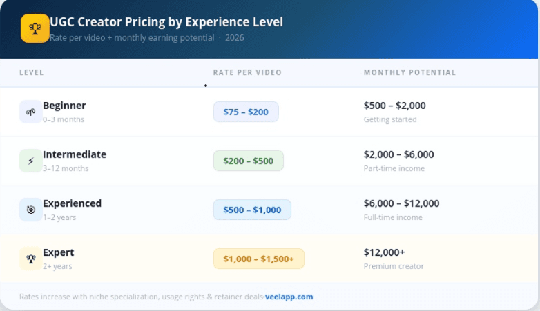 New experience price
