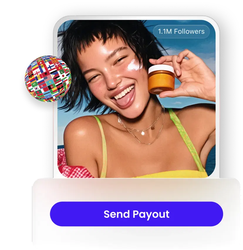 Pay creators instantly, globally, and hassle-free without manual work, delayed payments, or compliance headaches.